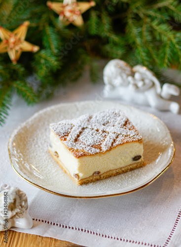 Polish christmas cheesecake