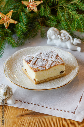 Polish christmas cheesecake