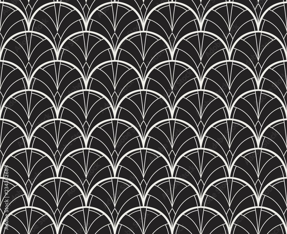 Vector Art Deco Pattern. Seamless Abstract Background. Geometric Vintage Style Texture. Vector Art Deco Pattern. Seamless Abstract Background. Geometric Vintage Style Texture.