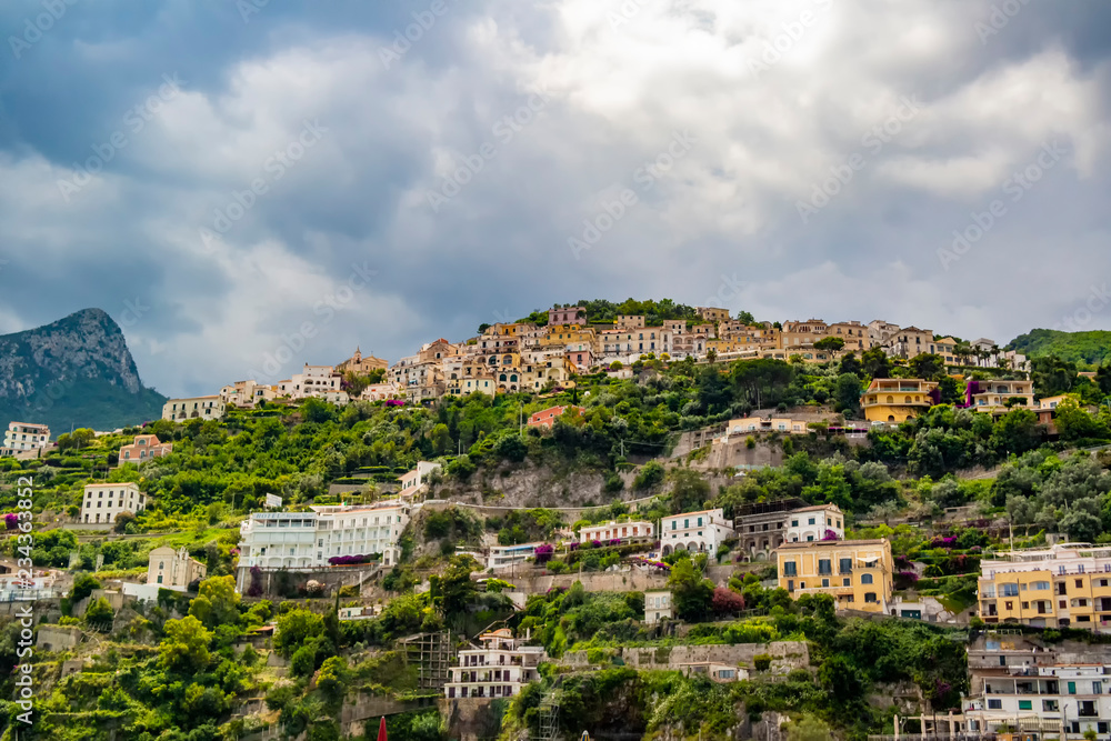 View on Vietri sul Mare along the Amalfi Coast, Campania - Italy
