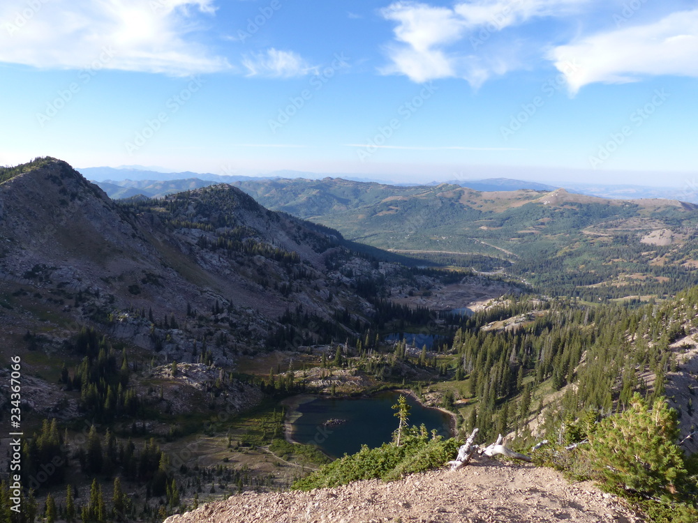 mountain landscape with lake