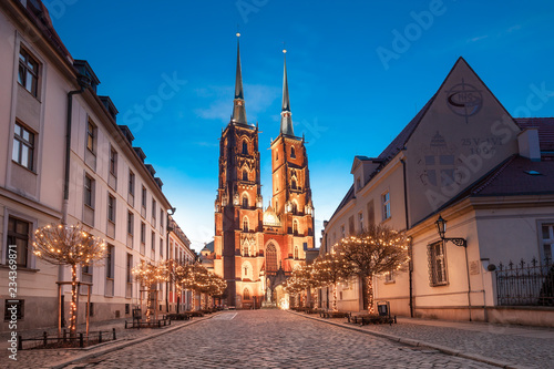 Obraz na płótnie Wroclaw at chrismtas time w salonie