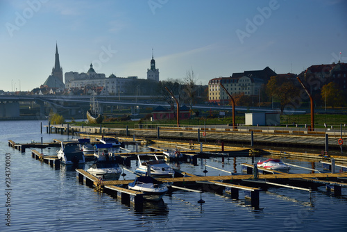 Szczecin marina on the Łasztownia waterfront.