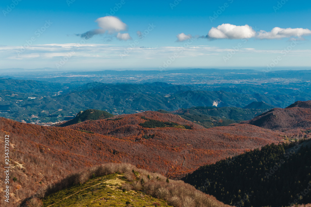 Autumn landscape in Parc Natural del Montseny, Catalonia, Spain