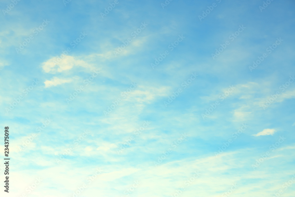 Fototapeta premium Picturesque view of beautiful blue sky with clouds