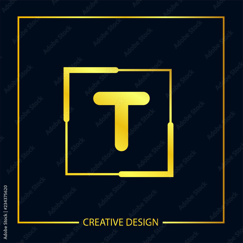 Initial Letter T Logo Template Vector Design