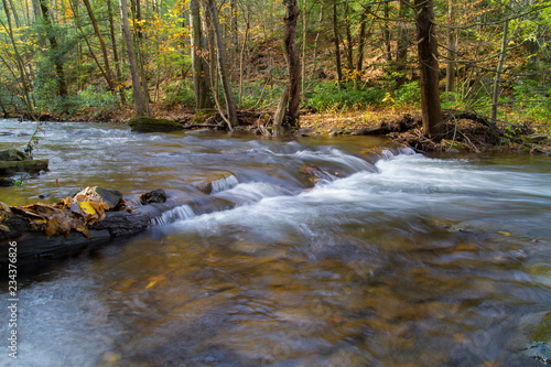 Konstfotografi Rolling Mountain Stream Autumn In Pennsylvania