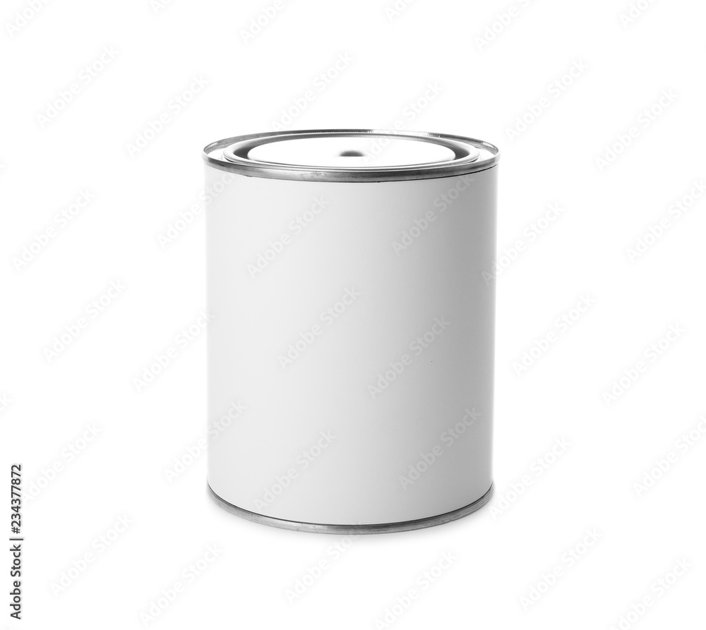 Paint can on white background. Mockup for design Paint can on white background. Mockup for design