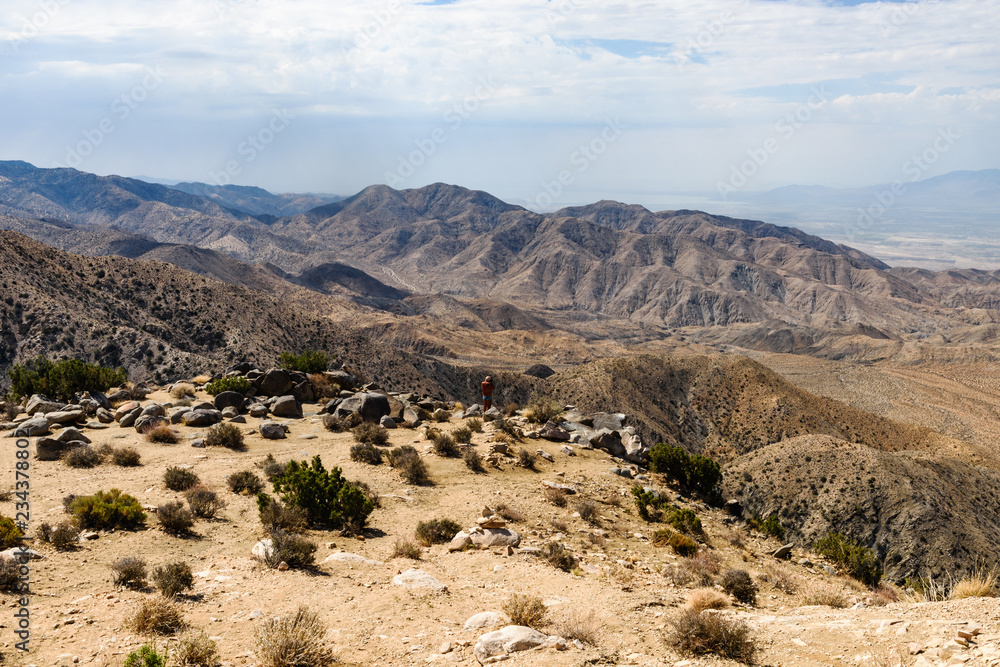 Keys View is an overlook over the Coachella Valley of California, at Joshua Tree National Park, California