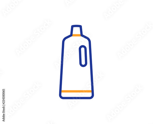 Cleaning shampoo line icon