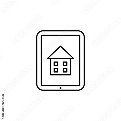  Home schooling, online education icon. Element of home schooling icon. Thin line icon for website design and development, app development. Premium icon
