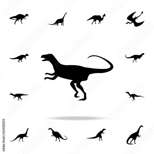 Allosaurus icon. Detailed set of dinosaur icons. Premium graphic design. One of the collection icons for websites, web design, mobile app