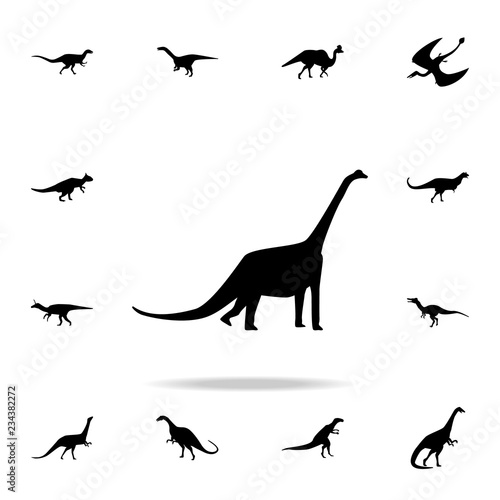 Brachiosaurus icon. Detailed set of dinosaur icons. Premium graphic design. One of the collection icons for websites  web design  mobile app
