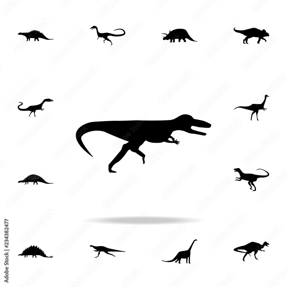 Megalosaurus icon. Detailed set of dinosaur icons. Premium graphic design. One of the collection icons for websites, web design, mobile app Megalosaurus icon. Detailed set of dinosaur icons. Premium graphic design. One of the collection icons for websites, web design, mobile app