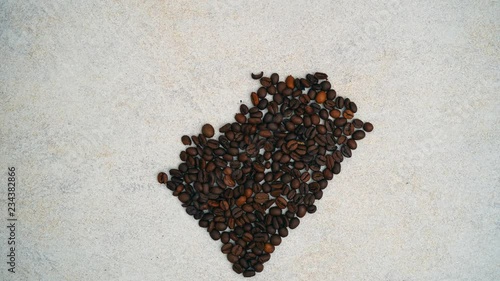 Coffee Beans Heart Stop Motion