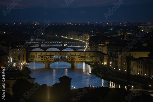 Postcard of old bridge in Florence