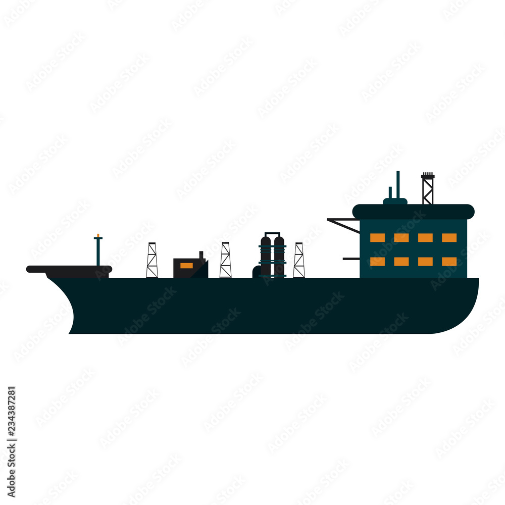 Obraz premium Oil freighter ship