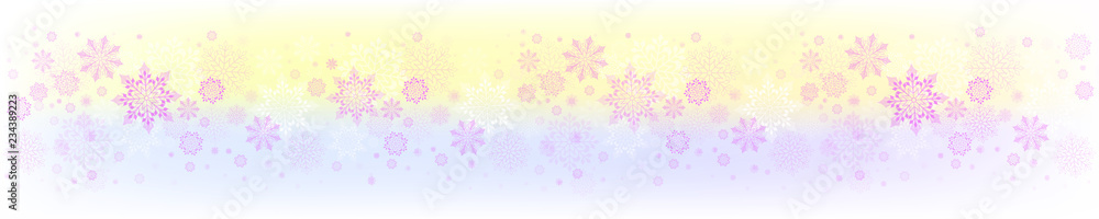 Christmas yellow purple composition with a set of graceful snowflakes. Christmas yellow purple composition with a set of graceful snowflakes.