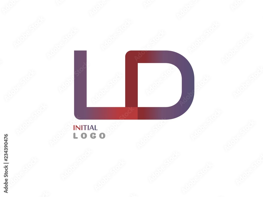 LD Initial Logo for your startup venture LD Initial Logo for your startup venture