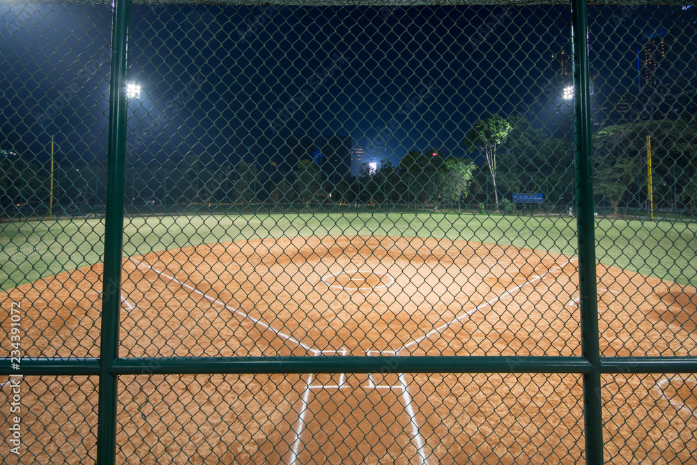 Fototapeta premium Sofball field located in Jakarta, Indonesia