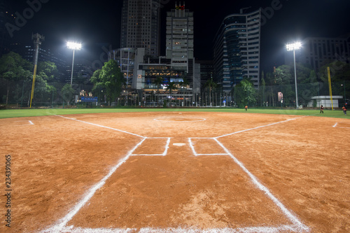 Sofball field located in Jakarta, Indonesia