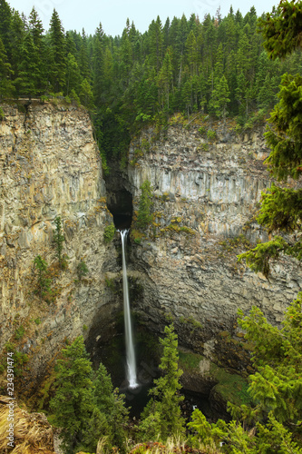 Spahats Falls in Wells Gray Provincial Park, British Columbia, Canada photo