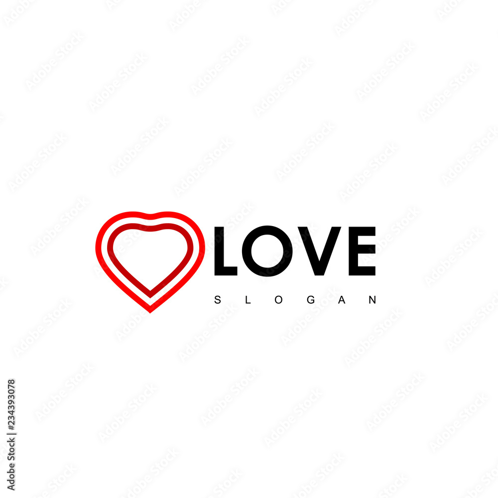 Love Logo Design Vector