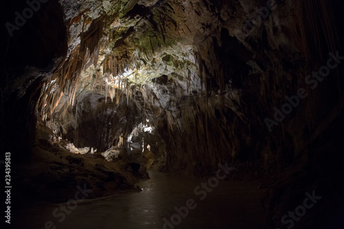 Underground karst cave