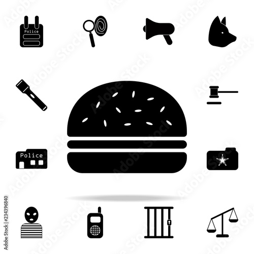 burgher icon. Police icons universal set for web and mobile