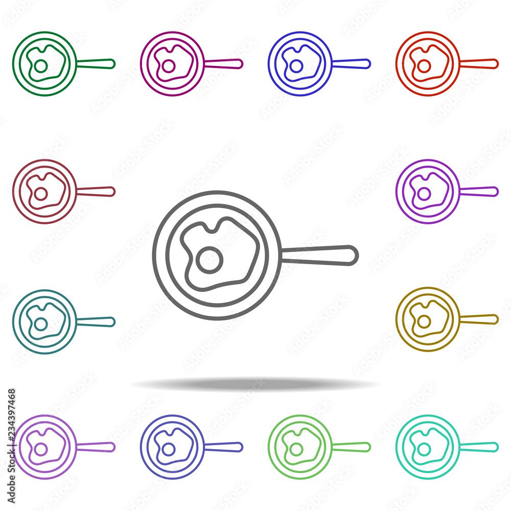 fried eggs in a frying pan outline icon. Elements of restaurant in multi color style icons. Simple icon for websites, web design, mobile app, info graphics fried eggs in a frying pan outline icon. Elements of restaurant in multi color style icons. Simple icon for websites, web design, mobile app, info graphics