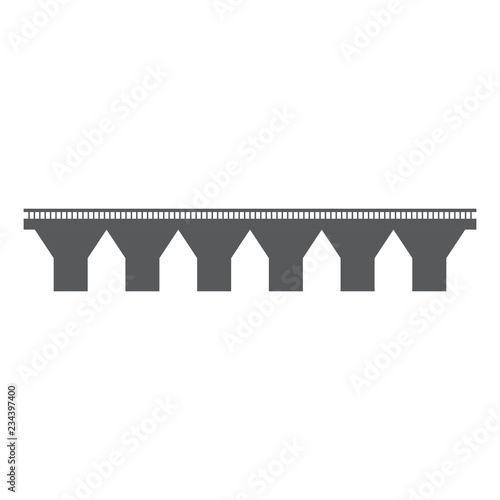 Isolated bridge structure image. Vector illustration design