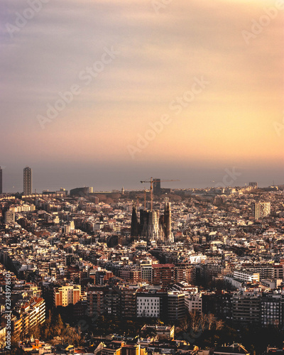 atardecer en barcelona