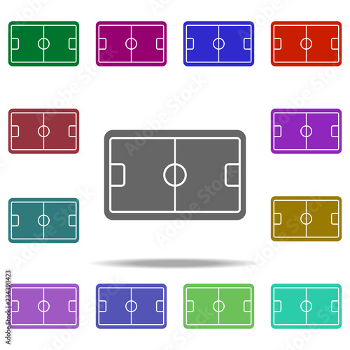 football field icon. Elements of Sport in multi color style icons. Simple icon for websites, web design, mobile app, info graphics