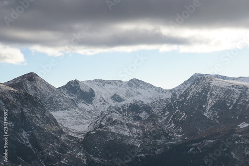 mountains in winter