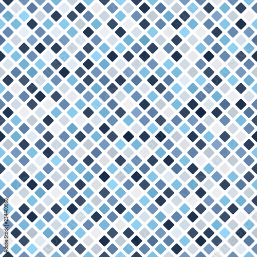 Rounded diamond pattern. Seamless vector