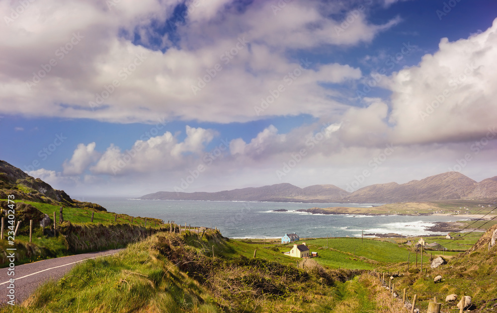 Fototapeta premium Panoramic landscape in Beara Peninsula