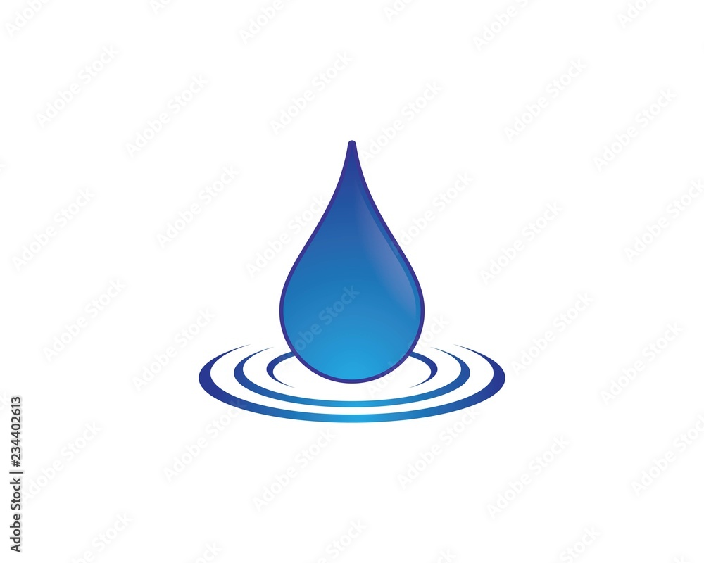 Water drop logo template illustration Water drop logo template illustration