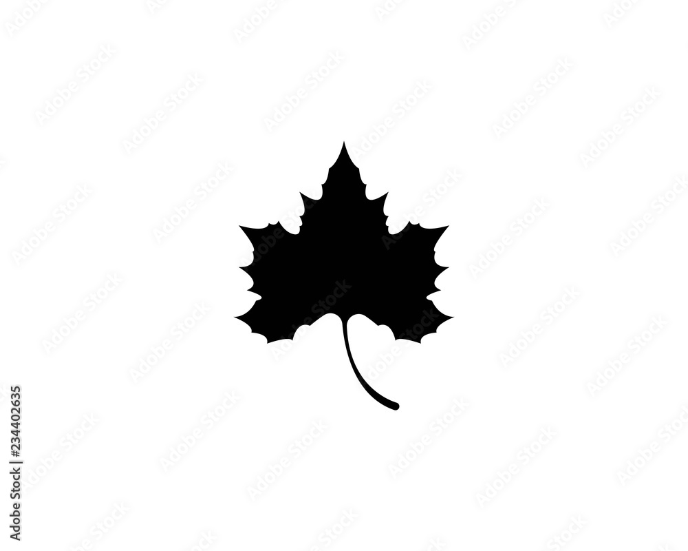 Maple leaf vector icon illustration Maple leaf vector icon illustration