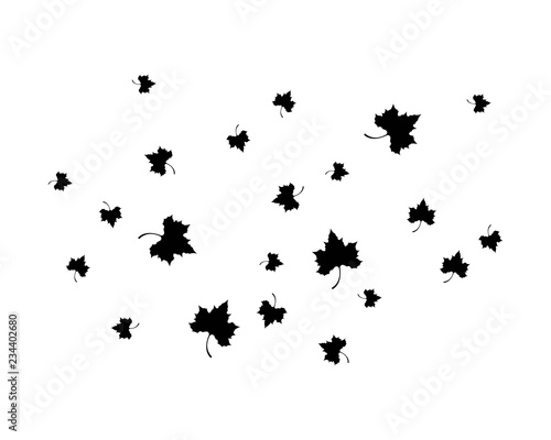 Maple leaf vector icon illustration © patmasari45