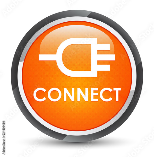 Connect galaxy orange round button
