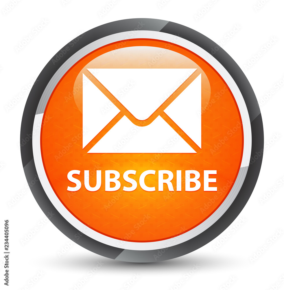 Subscribe (email icon) galaxy orange round button Subscribe (email icon) galaxy orange round button
