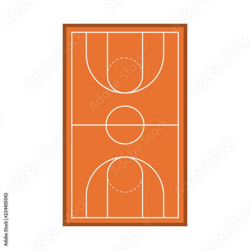 Basketball playfield symbol