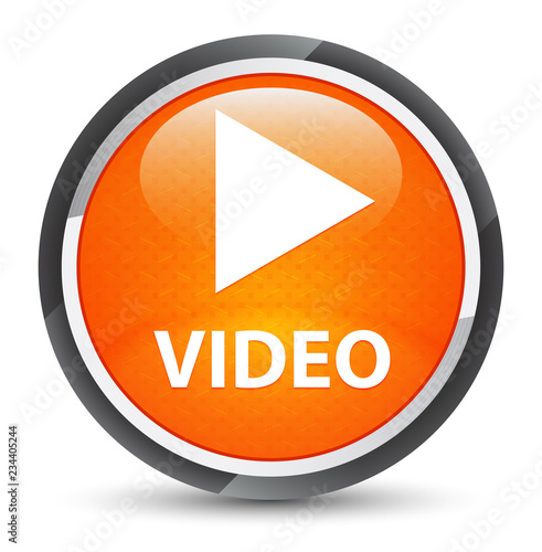 Video galaxy orange round button