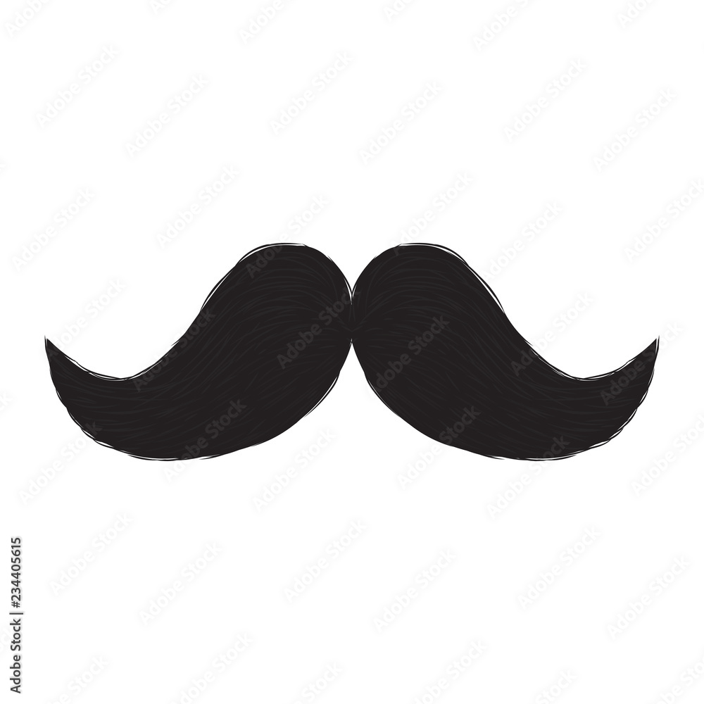 Fototapeta premium Abstract cute mustache