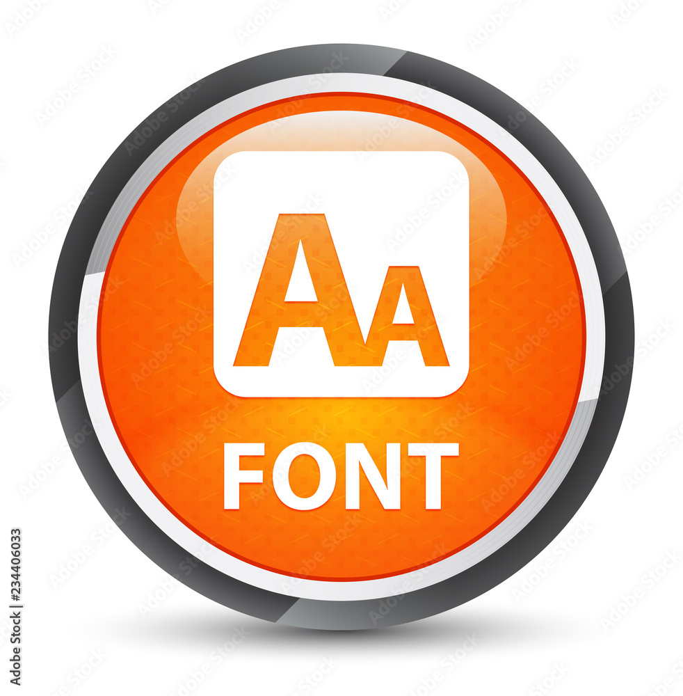 Font galaxy orange round button Font galaxy orange round button