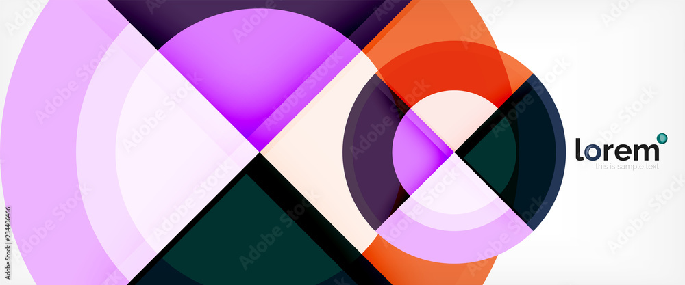 Multicolored round shapes abstract background Multicolored round shapes abstract background