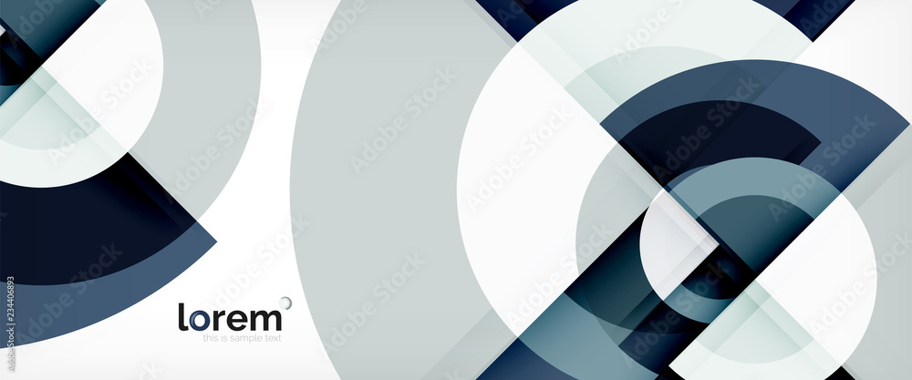 Circle abstract background, geometric modern design template Circle abstract background, geometric modern design template