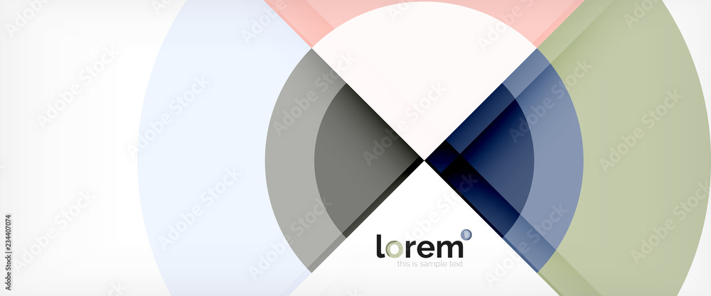 Obraz premium Circle abstract background, geometric modern design template