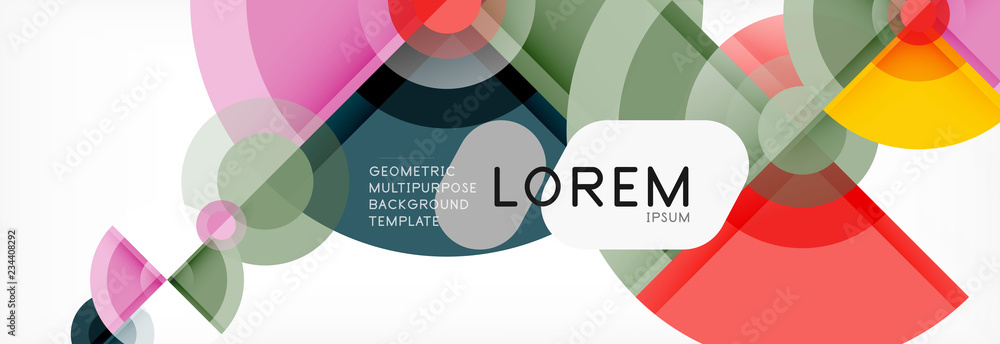 Abstract background bright circles geometric design Abstract background bright circles geometric design
