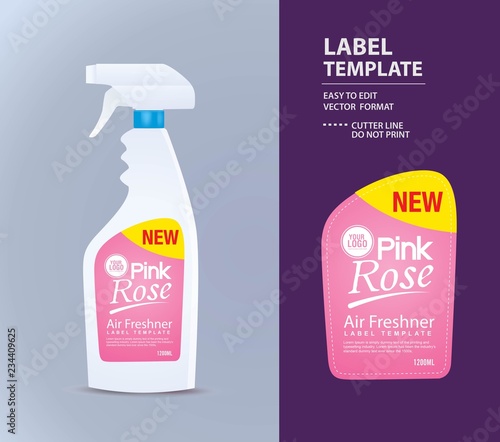 Bottle label, Package template design, Label design, mock up design label template